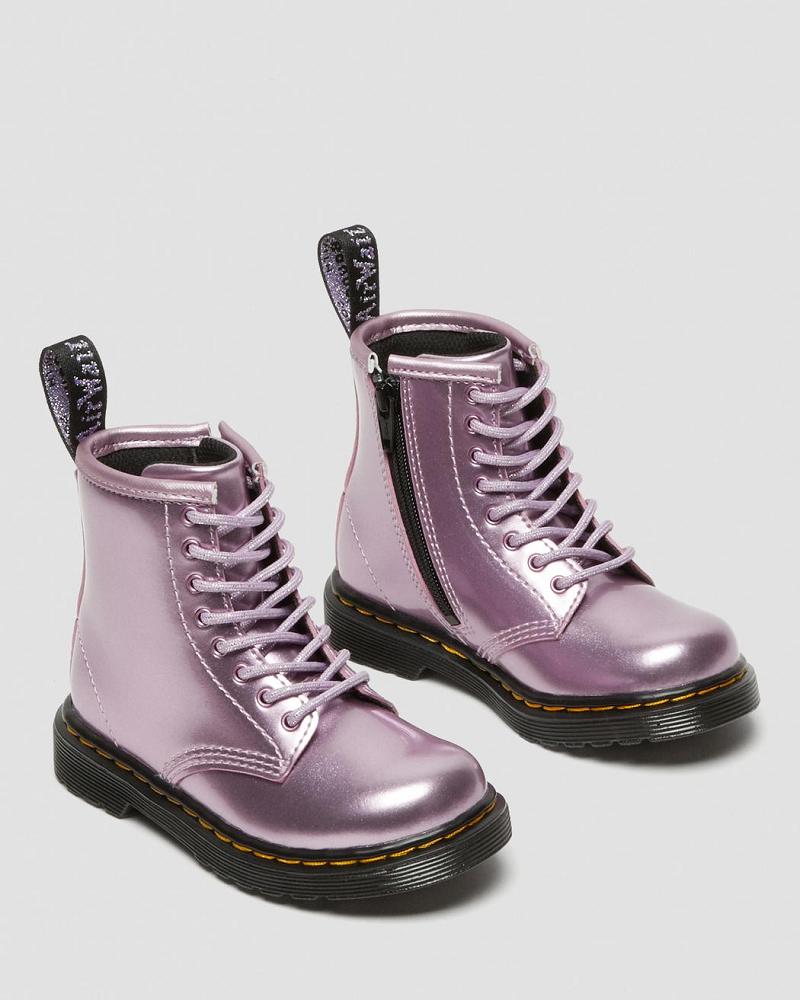 Dr Martens Toddler 1460 Metallic Veterlaarzen Kinderen Roze | NL 128GSO